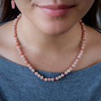 Glint Necklace - Sunstone & Red Coral