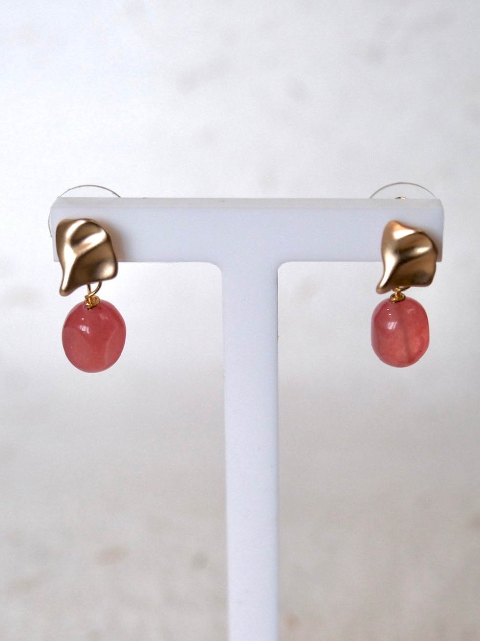 Linnea Earrings - Rose Quartz