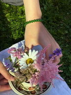 Mossa Bracelet - Green Chalcedony