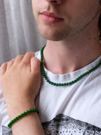 Mossa Bracelet - Green Chalcedony
