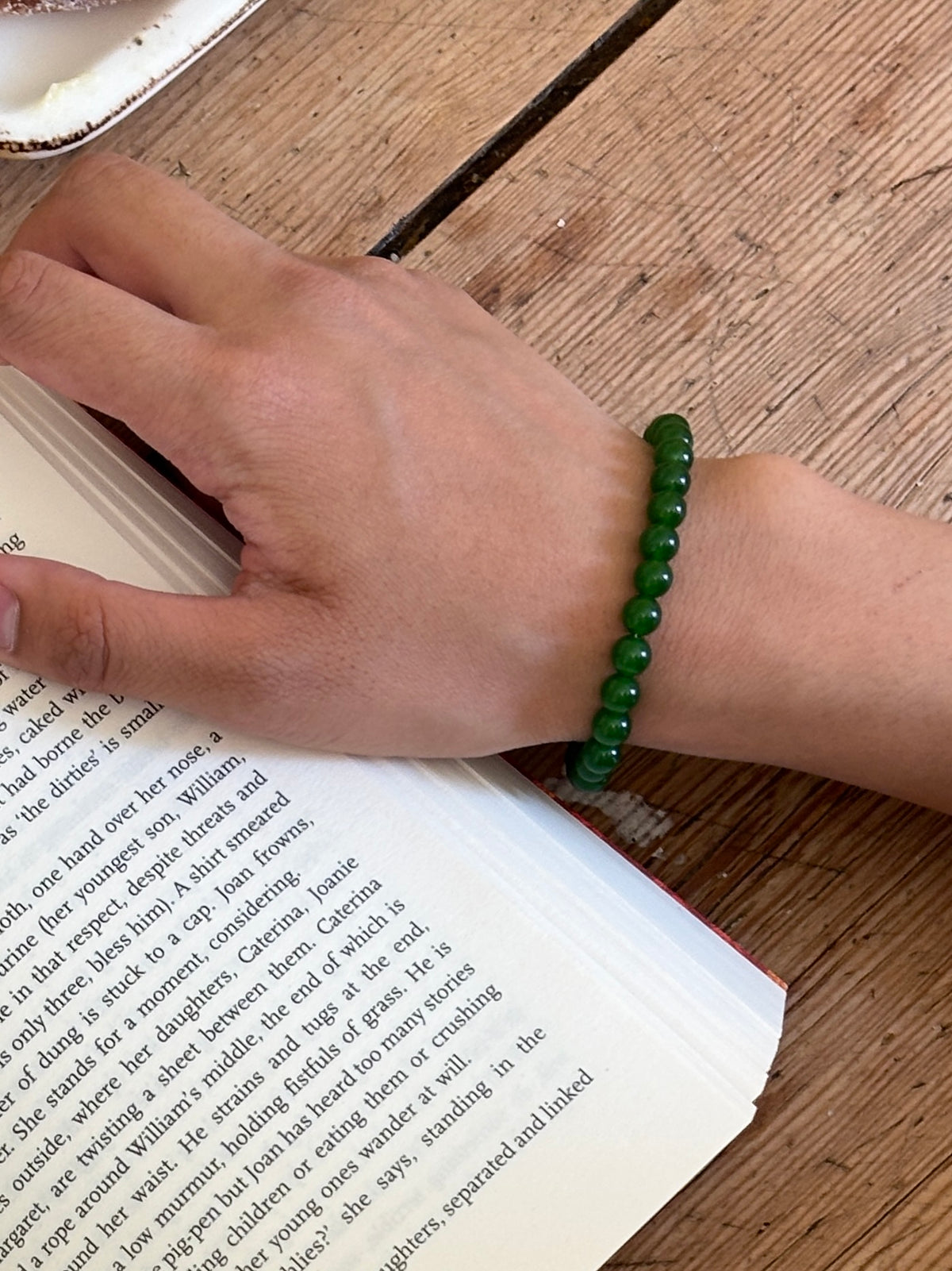 Mossa Bracelet - Green Chalcedony