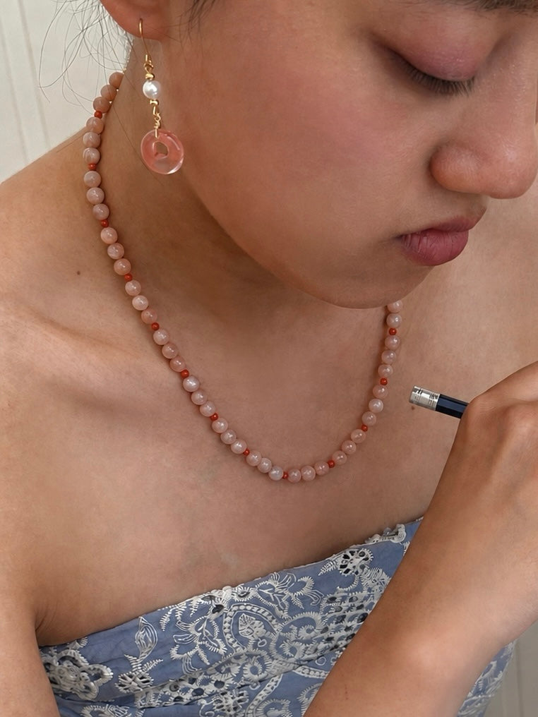 Lueur Earrings - Nanhong Agate