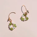 Papilio Earrings - Peridot & Freshwater Pearls