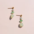 Källa Earrings - Aventurine & Green Strawberry Quartz