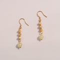 Serein Earrings - Serpentine Jade & Shell