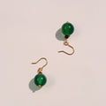 Mossa Earrings - Green Agate