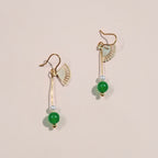 Dagg Earrings - Green Agate