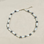 Skärgård Necklace - Blue Lace Agate & Mother of Pearl