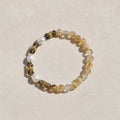 Apricus Bracelet - Yellow Phantom Quartz & Freshwater Pearl