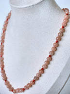 Glint Necklace - Sunstone & Red Coral