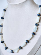 Skärgård Necklace - Blue Lace Agate & Mother of Pearl